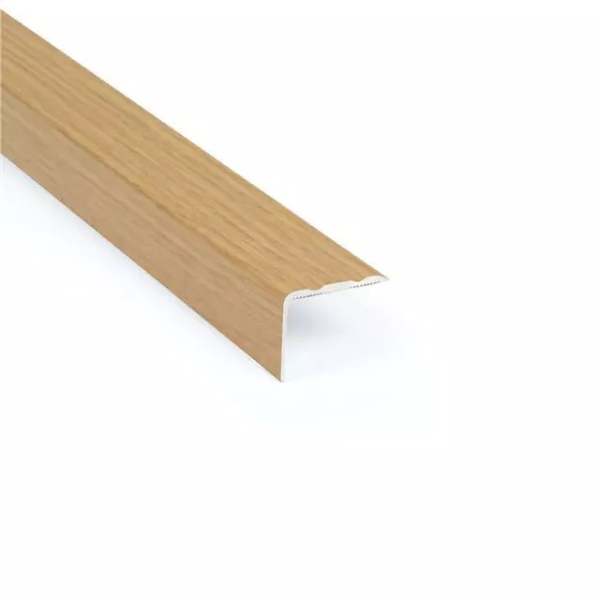 Self Adhesive Aluminium 0.9m Long Wood/Metal Effect Flooring Stair Nosing