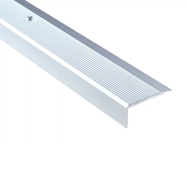 Anodised Aluminium Anti Slip Stair Nosing Edge Trim - 0.9 Meter Long