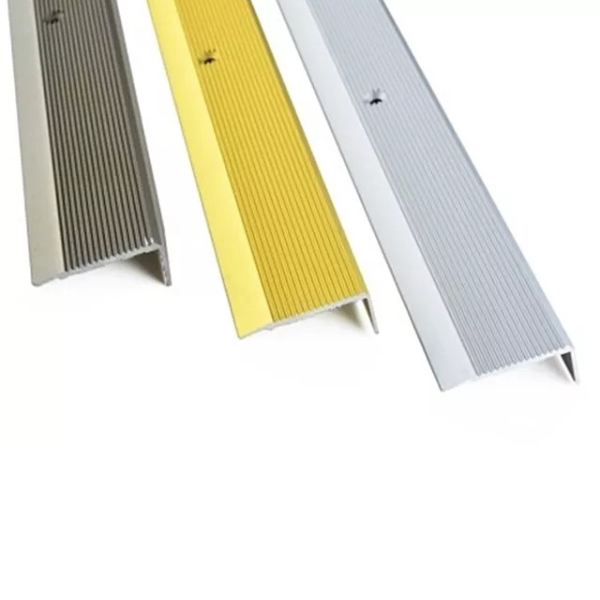 Anodised Aluminium Anti Slip Stair Nosing Edge Trim - 0.9 Meter Long