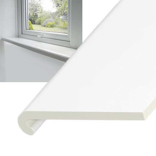 1.25m Internal Plastic PVC Window Cill Bullnose Capping Board Cover