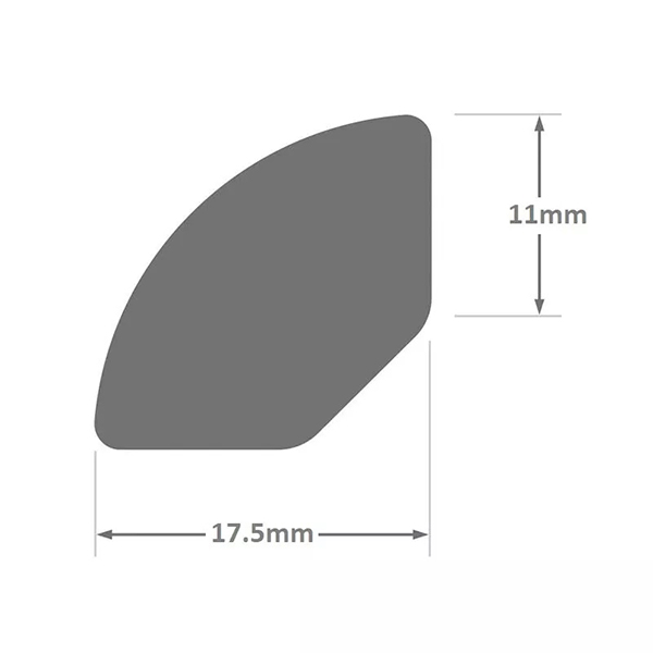 1.5m UPVC Quadrant Plastic Finishing Trim Bathroom Tile Beading