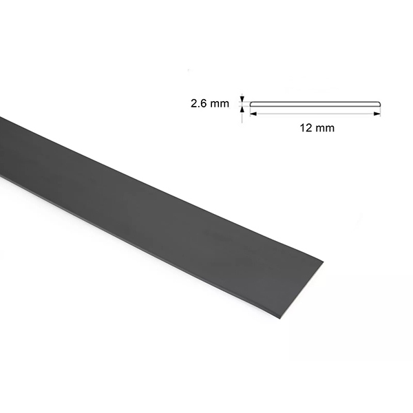 1 Metre Durable PVC Flat Bar in Multiple Sizes