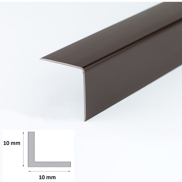 1m Brown Plastic PVC Corner 90 Degree Angle Trim