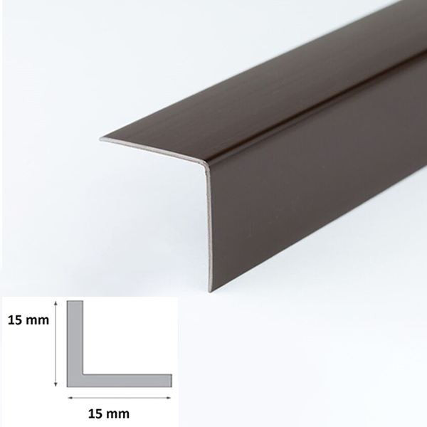 1m Brown Plastic PVC Corner 90 Degree Angle Trim