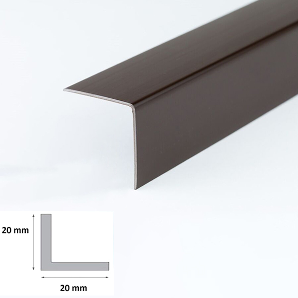 1m Brown Plastic PVC Corner 90 Degree Angle Trim