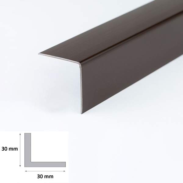 1m Brown Plastic PVC Corner 90 Degree Angle Trim