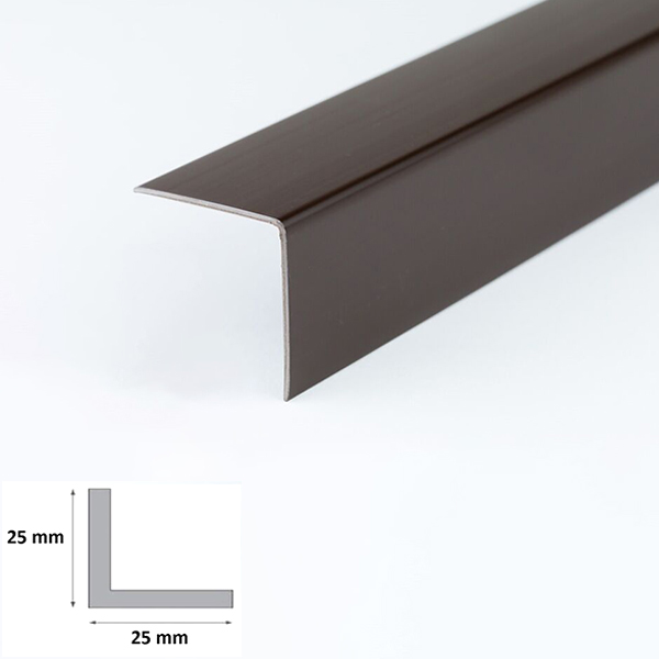 1m Brown Plastic PVC Corner 90 Degree Angle Trim