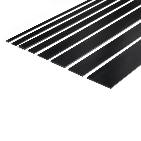 1m PVC Black Durable Flat Bar Trim Architrave, Cover