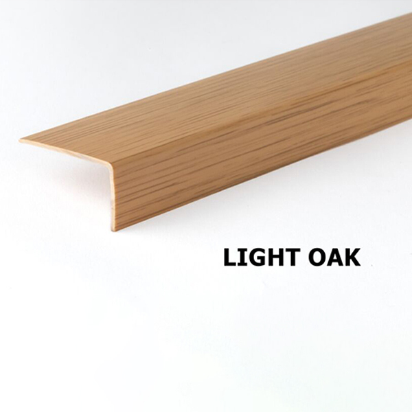 1m Unequal Wood Effect Plastic PVC Corner 90 Degree Angle Trim