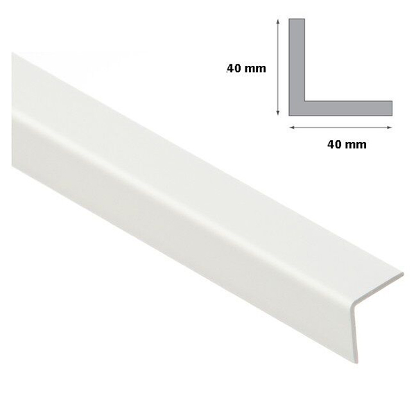 1m White Plastic Pvc Corner 90 Degree Angle Trim