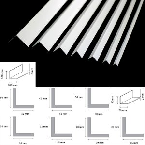 1m White Plastic Pvc Corner 90 Degree Angle Trim