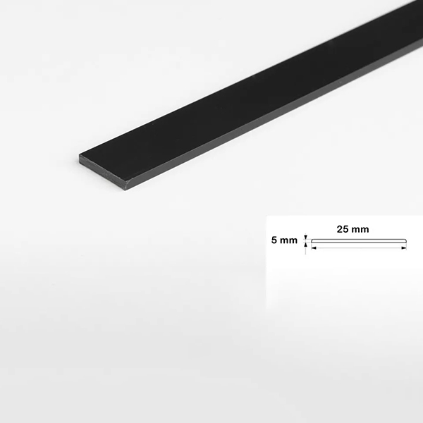 2.5 Metre Durable PVC Flat Bar Trim Architrave, Cover