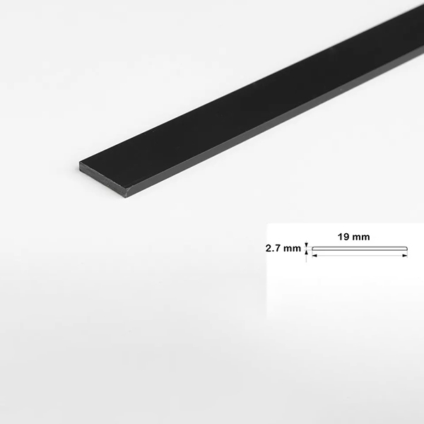 2.5 Metre Durable PVC Flat Bar Trim Architrave, Cover