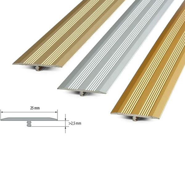 25mm T Profile Transition Trim for LVT Floor Aluminium Door Bars Threshold