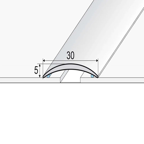 30mm Anodised Aluminium Self Adhesive Door Threshold  floor trim