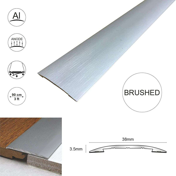 38mm Self Adhesive Euro Cover Strip Wood Vinyl Tile Door Bar Threshold Trim