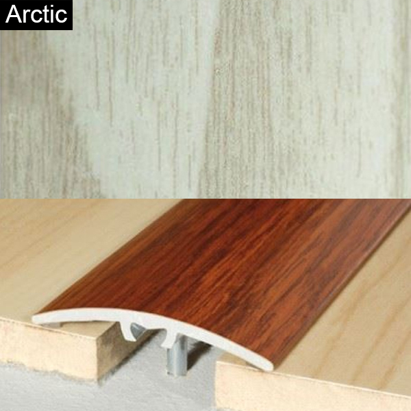 40mm Aluminium Wood Effect Door Floor Bar Edge Trim Threshold