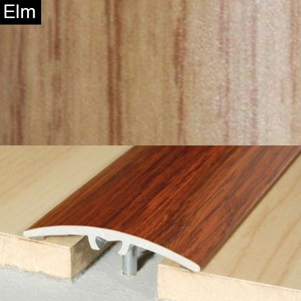 40mm Aluminium Wood Effect Door Floor Bar Edge Trim Threshold