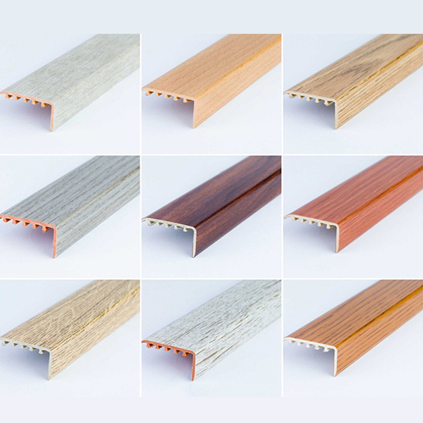 45 x 22mm UPVC Wood Effect Stair Edge Trim Nosing Stair Protectors