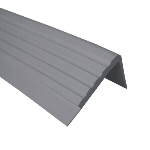  Anti/Non Slip PVC Angle 50 x 45mm Rubber Stair Nosing  Step Edging Trim