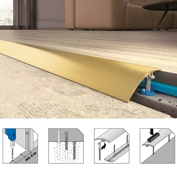 Almunium Door Bars Threshold Strip Transition Trim Laminate Tiles