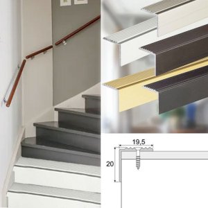 Aluminium Anti Non Slip Stair Edge Nosing Trim