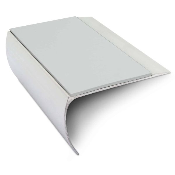 Aluminium Anti-Slip Commercial Stair Nosing Edge Trim With Pvc Insert 69 x 40mm