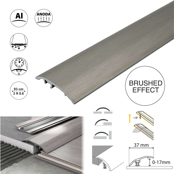 Aluminium Door Bar floor Trim Threshold Cover Strip T bar Adjustable