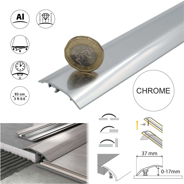 Aluminium Door Bar floor Trim Threshold Cover Strip T bar Adjustable