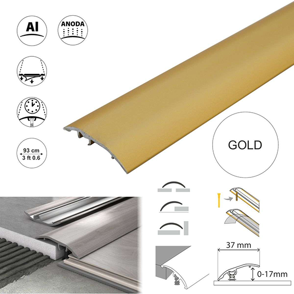 Aluminium Door Bar floor Trim Threshold Cover Strip T bar Adjustable