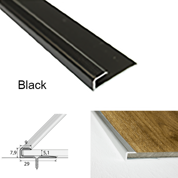 Aluminium Door Floor Threshold  For Luxury Click Vinyl Flooring