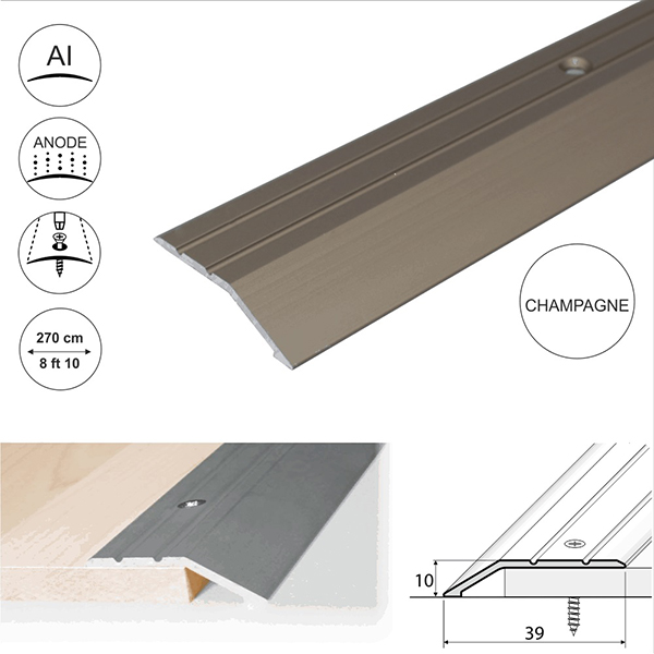 Aluminium Door Floor Trim Carpet Thresholds  Ramp