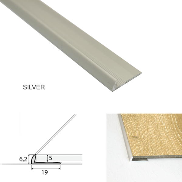 Aluminium Door Thresholds for Luxury Click Vinyl Flooring