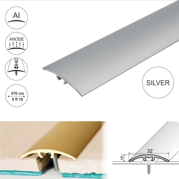 Aluminium Door Thresholds for Wooden & Laminate Floor