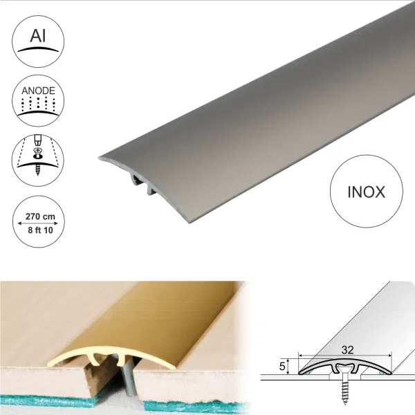 Aluminium Door Thresholds for Wooden & Laminate Floor