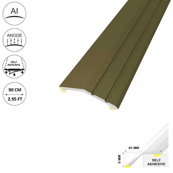 Aluminium Door Trim For Laminate Floors at Different Levels Self Adhesive