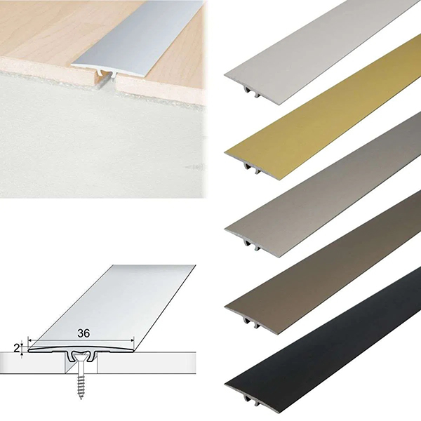 A68 Aluminium Flat Door Threshold 36mm Anodised Profile