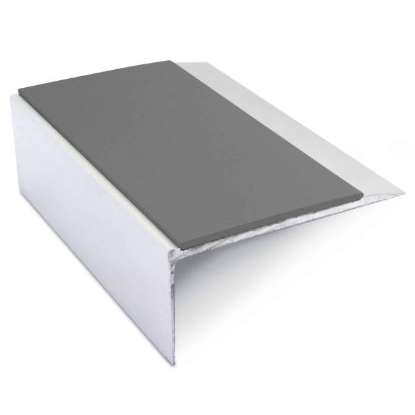 Aluminium Non Slip Stair Nosing 66mm x 32mm Edge Trim With Pvc Insert