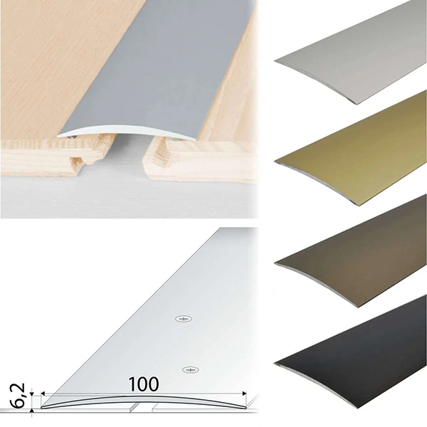 Aluminium Self Adhesive Door Threshold Floor Trim for  wooden, laminate, vinyl, Tiled Floors