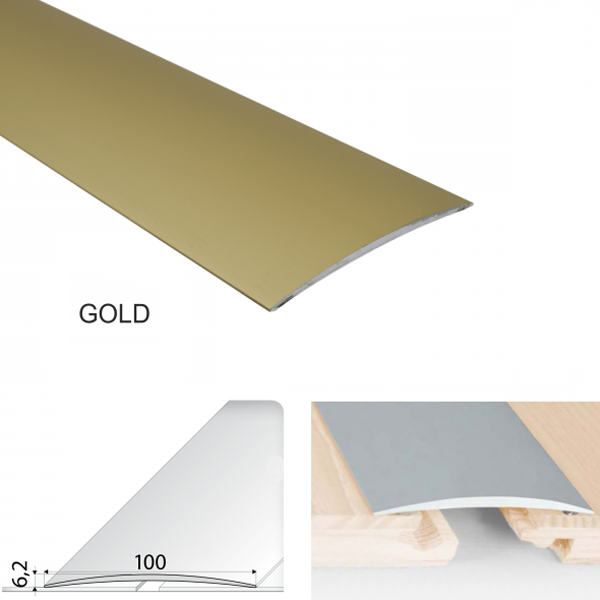 Aluminium Self Adhesive Door Threshold Floor Trim for  wooden, laminate, vinyl, Tiled Floors