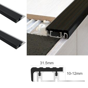 Aluminium Stair Nosing Edge Trim Step Nose Edging Nosings For Tiles And Stone For 12mm Flooring