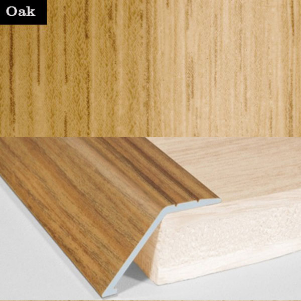 Aluminium Wood Effect Door Floor Trim Carpet Threshold Ramp