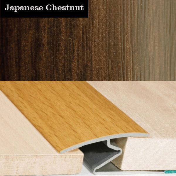 Aluminium Wood Effect Door Thresholds For Vinyl, Carpet, Laminate, Wooden Floors