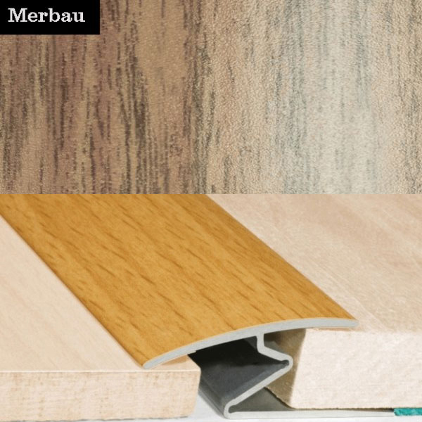 Aluminium Wood Effect Door Thresholds For Vinyl, Carpet, Laminate, Wooden Floors