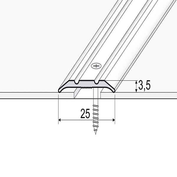 Aluminum Door Floor Threshold For Vinyl And Tiled Floors