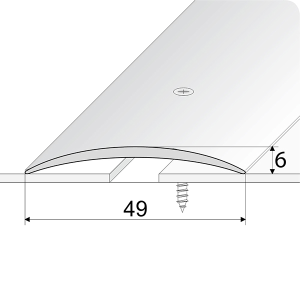 Aluminum Door Floor Trim For Connecting Wooden Or Carpet Floors