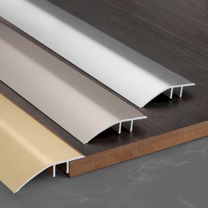 Aluminum Floor Threshold Ramp Transition Strip, 6mm Floor Bar Suitable for Doorways Tile Vinyl Floor