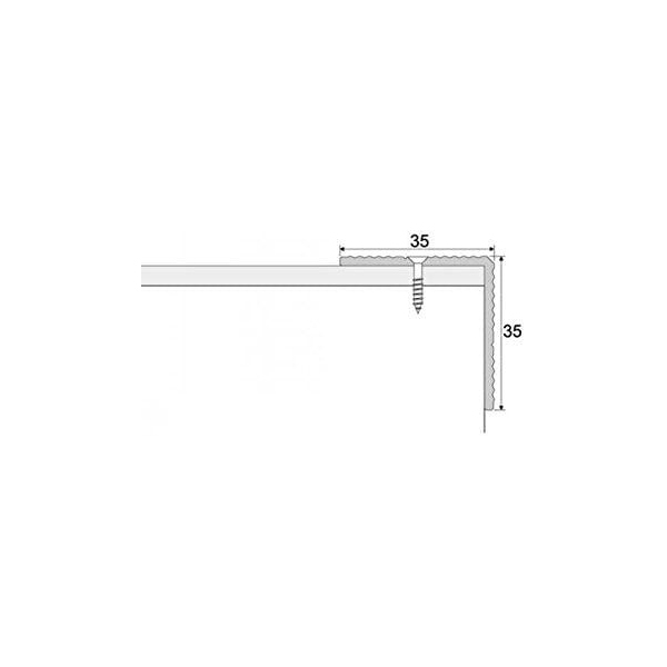 ANODISED Aluminium Anti Slip Stair Nosing Edge Trim