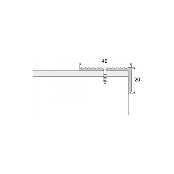 ANODISED Aluminium Non Slip Stair Edge Nosing Trim