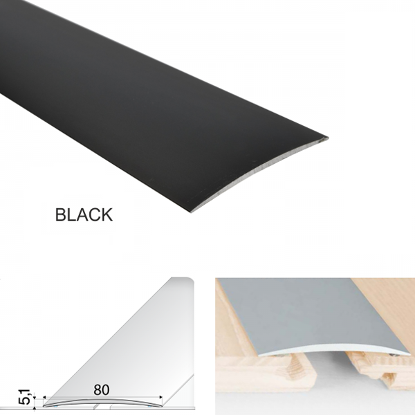 Anodised Aluminium Self Adhesive Door Threshold Floor Trim